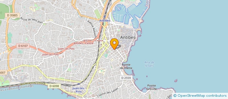 localisation de l'entreprise ABDIN IMMOBILIER à ANTIBES