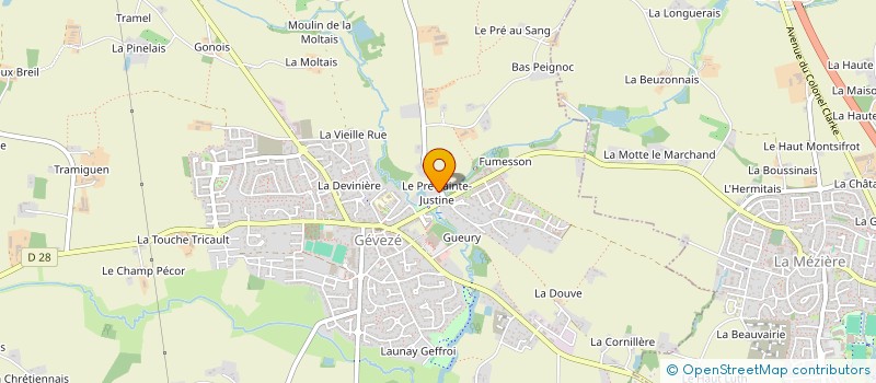 localisation de l'entreprise ABDM  GEVEZE