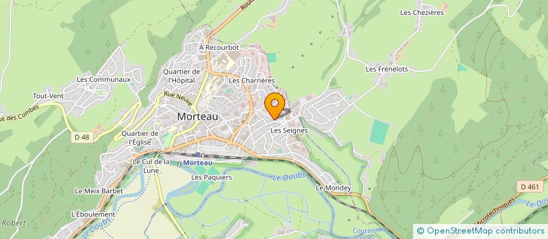 localisation de l'entreprise ABDR  MORTEAU