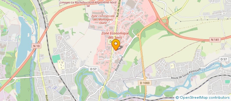 localisation de l'entreprise ABDX à CHAMPNIERS