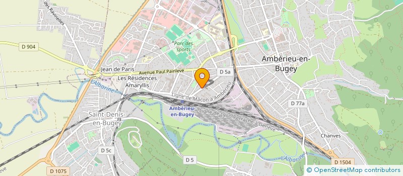 localisation de l'entreprise ABDX CONSULTING à AMBERIEU-EN-BUGEY
