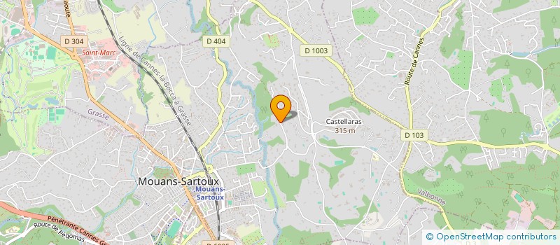 localisation de l'entreprise ABE  MOUANS-SARTOUX