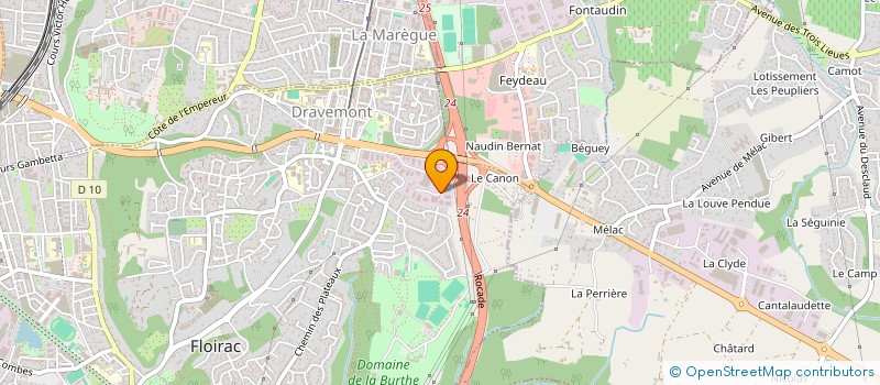 localisation de l'entreprise ABE à FLOIRAC