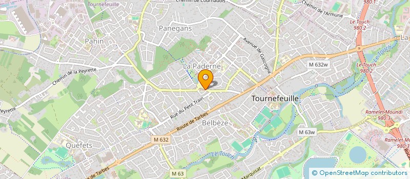 localisation de l'entreprise ABE à TOURNEFEUILLE