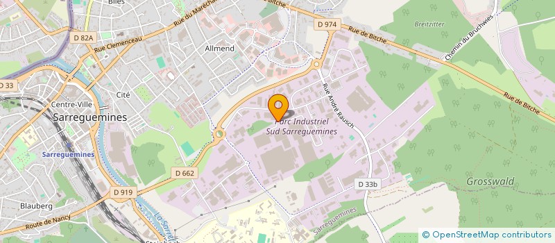 localisation de l'entreprise ABE à SARREGUEMINES