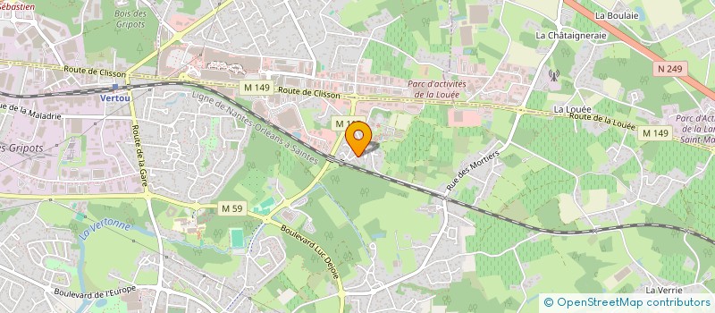 localisation de l'entreprise ABE  VERTOU