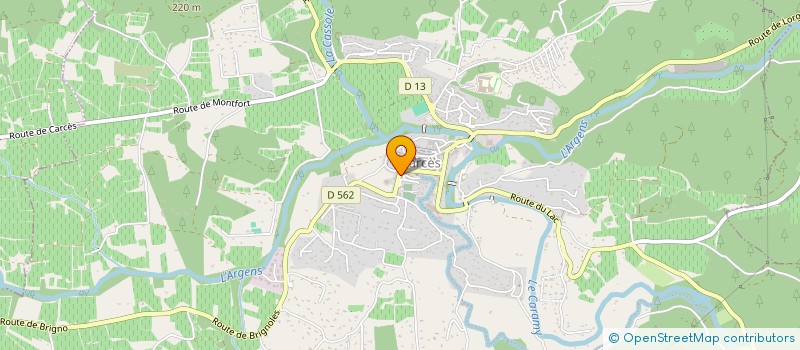 localisation de l'entreprise ABE  CARCES