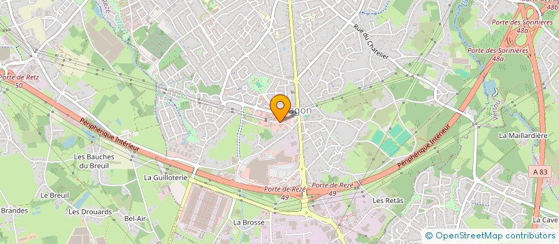 localisation de l'entreprise ABE - AIR BUSINESS EXCHANGE  REZE