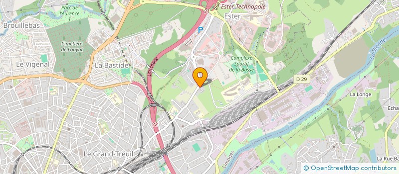localisation de l'entreprise ABE BOIS à LIMOGES