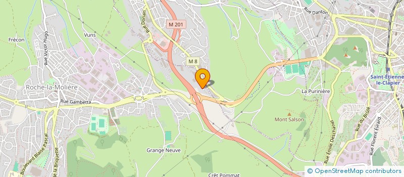 localisation de l'entreprise ABE CLIMATISATION à ROCHE-LA-MOLIERE