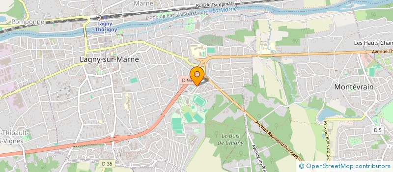 localisation de l'entreprise ABE IMMO  LAGNY-SUR-MARNE