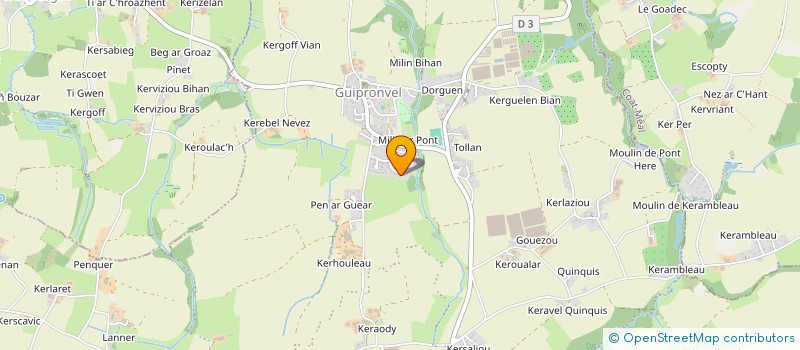 localisation de l'entreprise ABE IMMO  MILIZAC-GUIPRONVEL