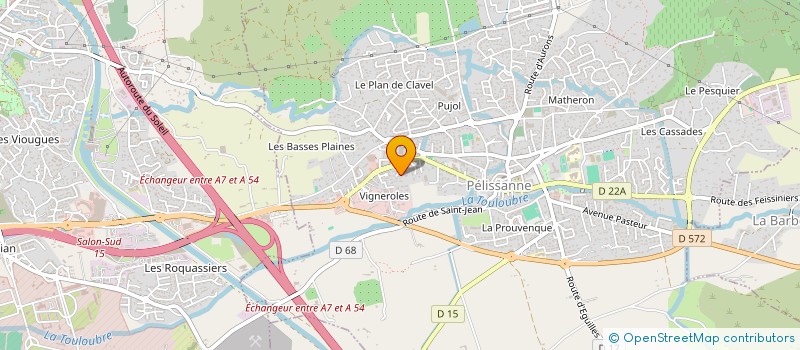 localisation de l'entreprise ABE-METASYSTEMS  PELISSANNE