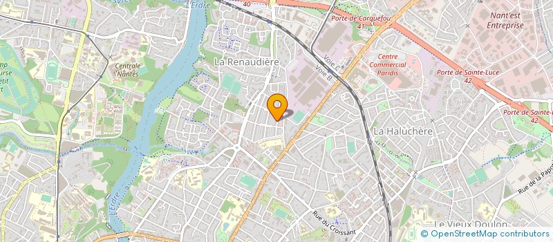 localisation de l'entreprise ABEA à NANTES