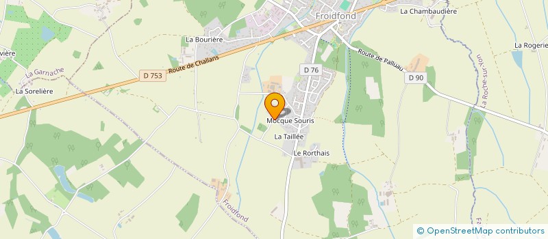 localisation de l'entreprise ABEAMUS à FROIDFOND