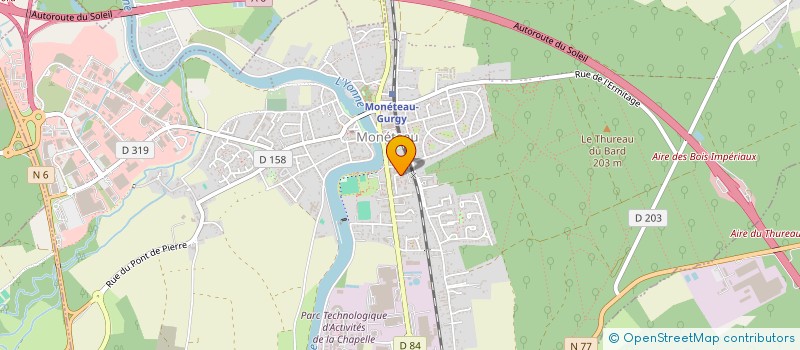 localisation de l'entreprise ABEBAO PRODUCTION  AUXERRE