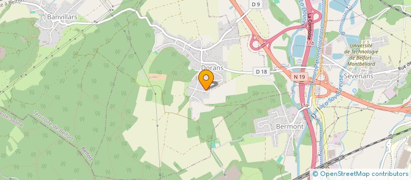 localisation de l'entreprise ABEC  DORANS