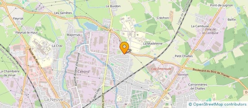 localisation de l'entreprise ABEC - ARNAUD BRESSE ELECTRICITE CLIMATISATION à BOURG-EN-BRESSE