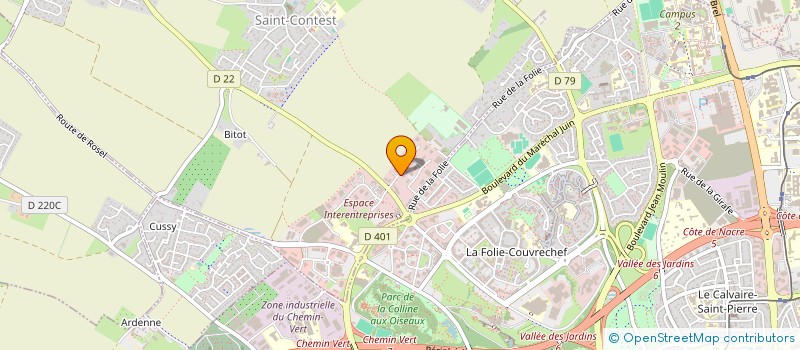 localisation de l'entreprise ABECIS  SAINT-CONTEST