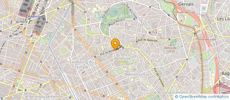 localisation de l'entreprise ABEDI SA à PARIS