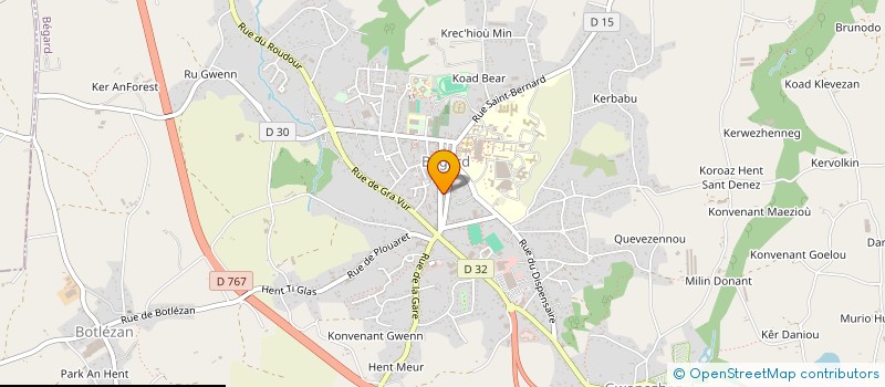 localisation de l'entreprise ABEG  BEGARD