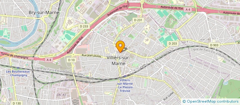 localisation de l'entreprise ABEGER  VILLIERS-SUR-MARNE