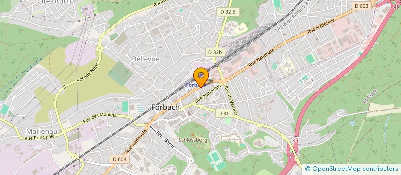 localisation de l'entreprise ABEHERGE  FORBACH