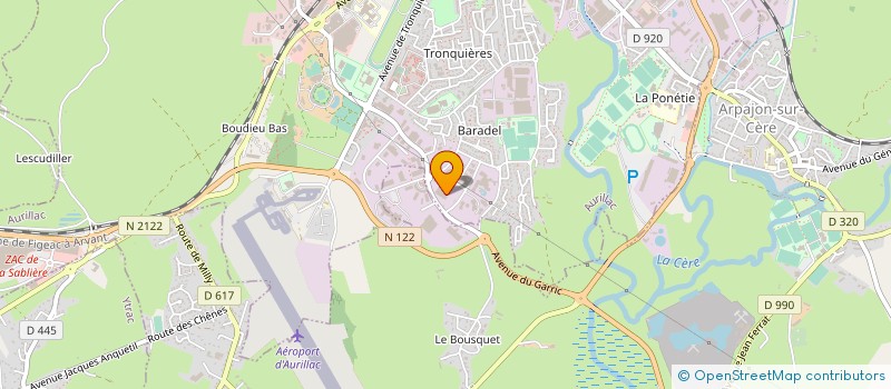 localisation de l'entreprise ABEIL à AURILLAC