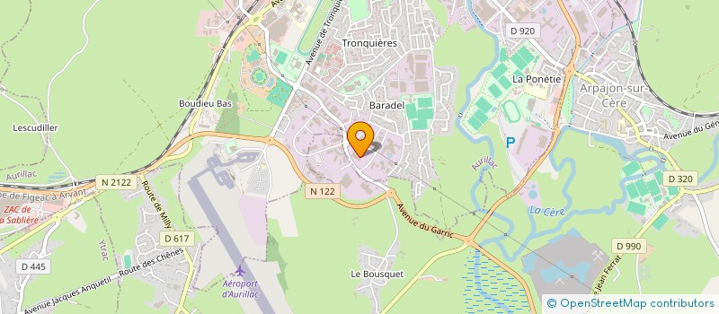 localisation de l'entreprise ABEIL à AURILLAC