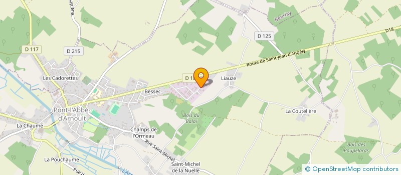 localisation de l'entreprise ABEILLE BOIS HABITAT à PONT-L'ABBE-D'ARNOULT
