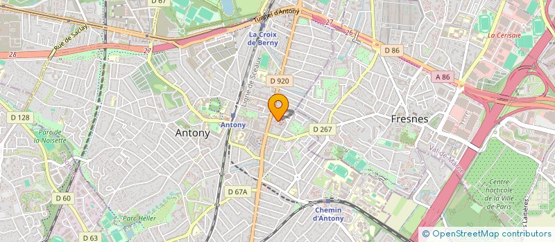 localisation de l'entreprise ABEILLE COMMERCE à ANTONY
