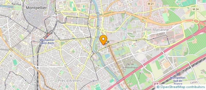 localisation de l'entreprise ABEILLE HABITAT à MONTPELLIER