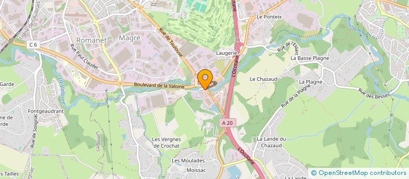 localisation de l'entreprise ABEILLE IMMO à LIMOGES