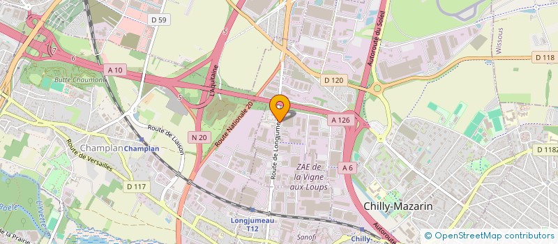 localisation de l'entreprise ABEILLE INFO SERVICES à CHILLY-MAZARIN