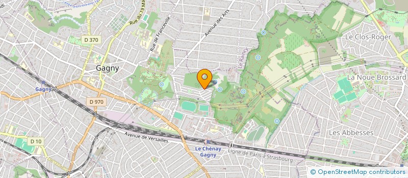 localisation de l'entreprise ABEILLE NETTOYAGE  GAGNY