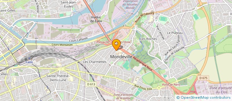 localisation de l'entreprise ABEILLE NORMANDE DU CALVADOS  MONDEVILLE