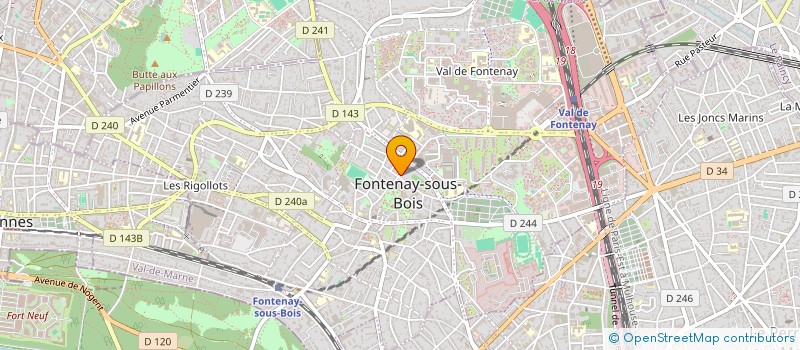 localisation de l'entreprise ABEILLE PRODUCTION  FONTENAY-SOUS-BOIS