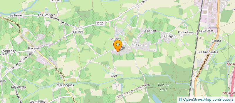 localisation de l'entreprise ABEILLE RENOV' à SAINT-GEORGES-DE-RENEINS