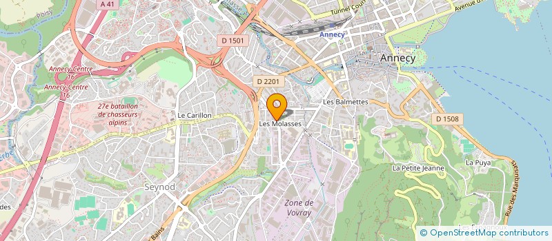 localisation de l'entreprise ABEILLE SERVICES 74 à ANNECY