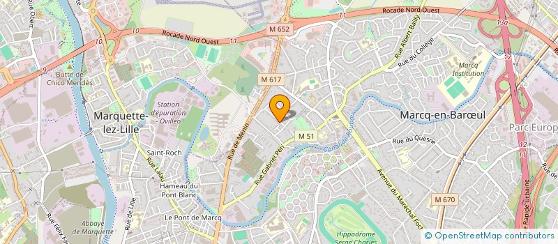 localisation de l'entreprise ABEILLE TAXIS FSD à MARCQ-EN-BARŒUL