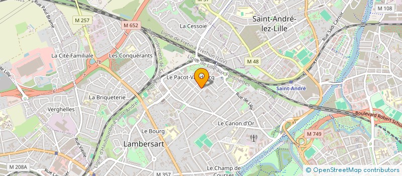 localisation de l'entreprise ABEILLE VERTE DU NORD à LAMBERSART