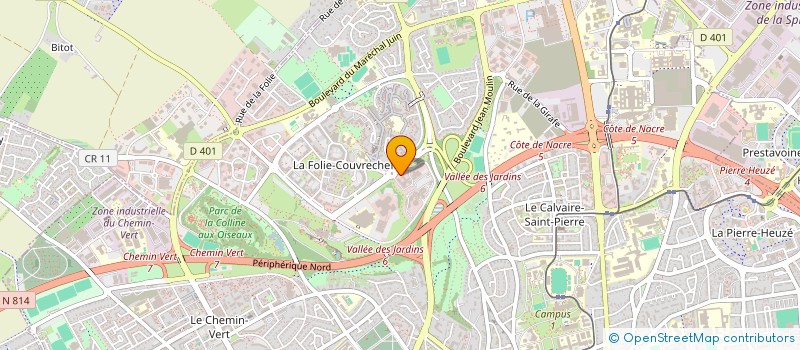 localisation de l'entreprise ABEILLES DE NORMANDIE à CAEN