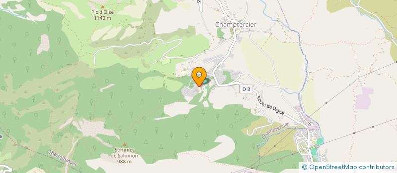 localisation de l'entreprise ABEILLES DE PROVENCE à CHAMPTERCIER