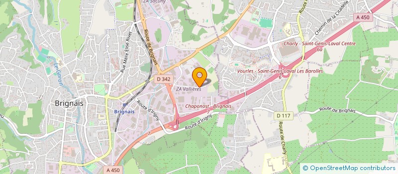 localisation de l'entreprise ABEILLES & ENVIRONNEMENT à BRIGNAIS