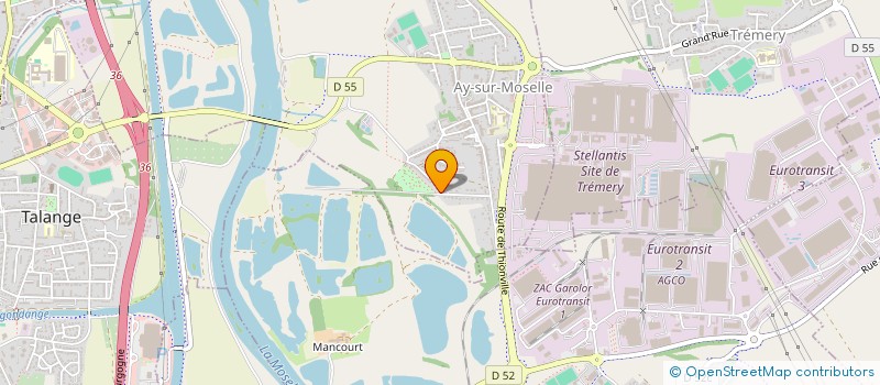 localisation de l'entreprise ABEILLES, RUCHES & ENVIRONNEMENT  AY-SUR-MOSELLE