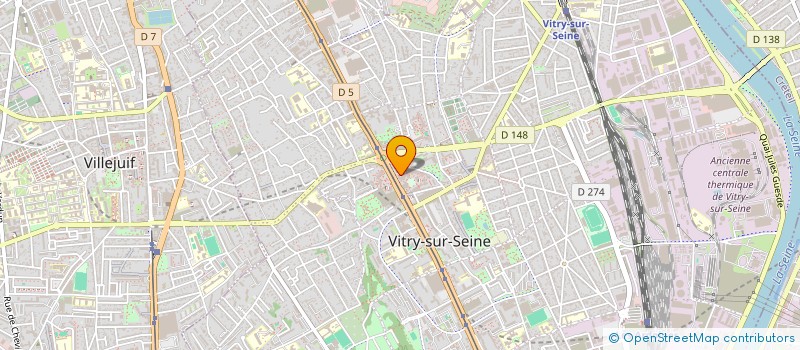 localisation de l'entreprise ABEJ DIACONIE DE VITRY à VITRY-SUR-SEINE