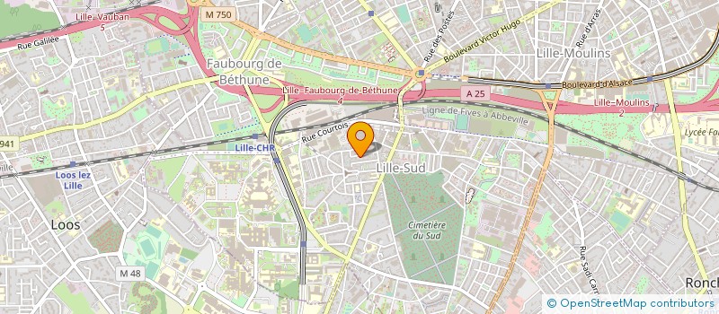 localisation de l'entreprise ABEL AMBULANCES à LILLE