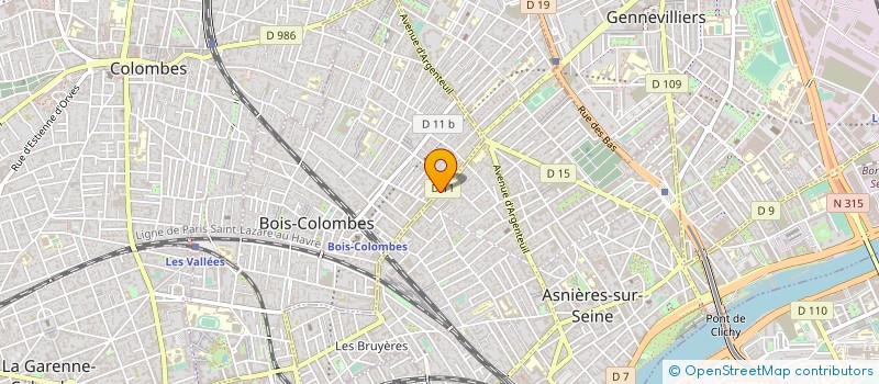 localisation de l'entreprise ABEL NET SARL à BOIS-COLOMBES