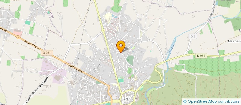 localisation de l'entreprise ABEL SORTILEGES  UZES