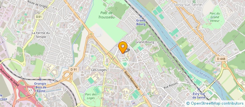 localisation de l'entreprise ABEL TAXI  EVRY-COURCOURONNES